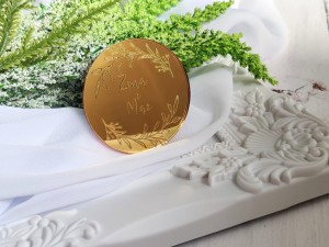 Żona i Mąż grawer ZŁOTA pleksi SL152