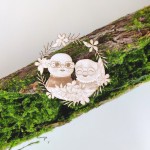 Tekturka Babcia z Dziadkiem Wianek grawerowany BD05