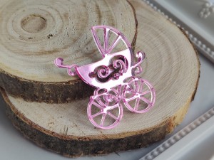 Wózek mini RÓŻOWE LUSTRO pleksi MM19