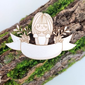 Tekturka Dziewczynka z kwiatami KM10