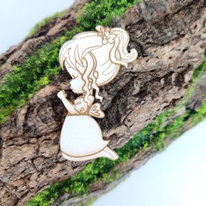 Tekturka Dziewczynka klęcząca Komunia KM14