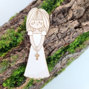 Tekturka Dziewczynka Komunia grawer KM18