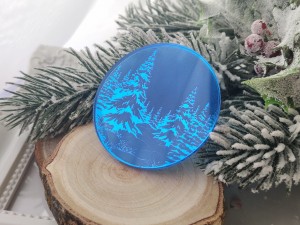 Zimowy widok 3 grawer GRANATOWA pleksi ZM03