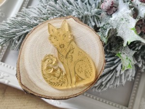 Wilk grawer ZŁOTA pleksi ZM09