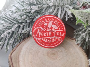 Znaczek North Pole CZERWONY laminat ZM47