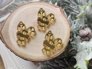 Laski cukrowe zestaw 3 szt grawer ZŁOTA pleksi ZM66