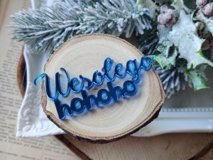 Wesołego hohoho GRANATOWA pleksi ZM81