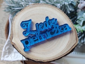 Zjedz pierniczka grawer GRANATOWA pleksi ZM86