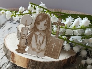 Dziewczynka 5 grawer tekturka KP05