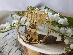 Dziewczynka IHS grawer ZŁOTA pleksi KP42