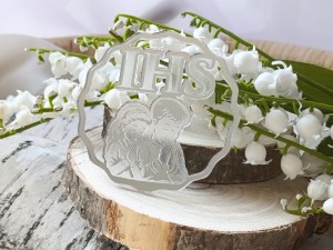 Dzieci IHS grawer SREBRNA pleksi KP45