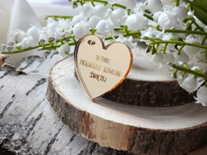 Zawieszka 11 W Dniu Pierwszej Komunii ZŁOTA pleksi KP69