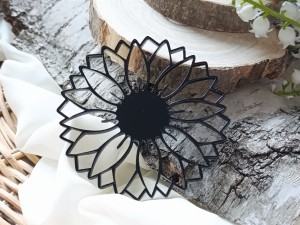 Serwetka 7 CZARNA pleksi KP80