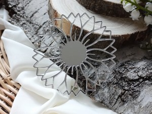 Serwetka 7 SREBRNA pleksi KP81