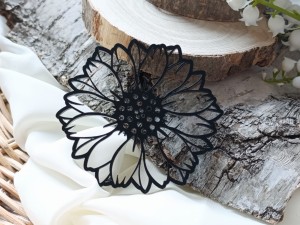 Serwetka 8 CZARNA pleksi KP84