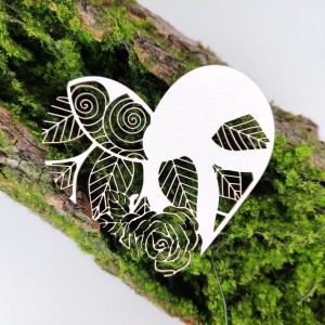 Tekturka Serce ażurowe SR24