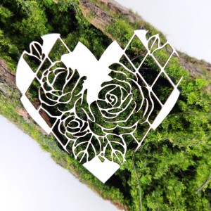 Tekturka serce ażurowe SR27