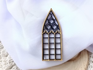 Okno warstwowe 6 czarna pleksi plus złote lustro PS12