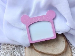 Ramka myszka pastelowa pleksi dwie warstwy PS48