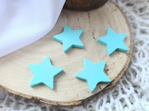 Gwiazdki zestaw 4 szt pastelowa pleksi PS73