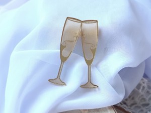 Kieliszki ZŁOTA pleksi PS120