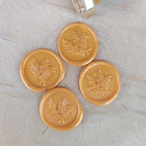 Laki złote wzór GAŁĘZIE 4 szt