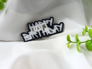 Napis HAPPY BIRTHDAY kolor z ramką  ML47