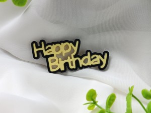 Napis HAPPY BIRTHDAY kolor z ramką  ML48