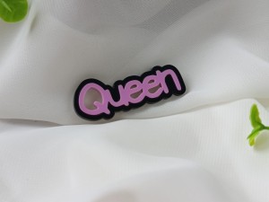 Napis QUEEN kolor z ramką  ML56