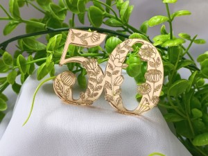 Cyfra 50 grawer PLEKSI wybór koloru UR28