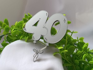 Cyfra 40 balonowa  PLEKSI wybór koloru UR36