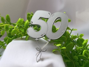 Cyfra 50 balonowa  PLEKSI wybór koloru UR38
