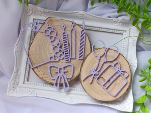 Zestaw elementów urodzinowych PLEKSI wybór koloru UR59