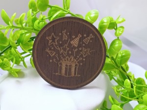 Prezent z konfetti grawer HDF wenge UR81