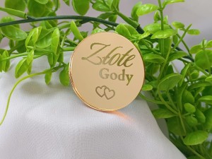 Złote gody grawer PLEKSI wybór koloru UR96