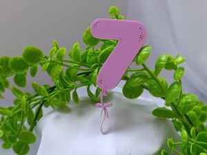 Cyfra 7 balonowa PLEKSI wybór koloru UR113