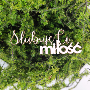 Napis ŚLUBUJĘ CI MIŁOŚĆ N210