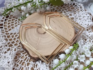 Zestaw ramek okno złote lustro 3/6/18 kompletów PP21