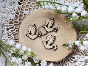 Zestaw 3 szt gołąbki grawer HDF klon PP25