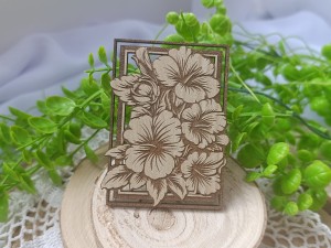 Kwiaty grawer HDF klon WL11