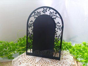 Baza tabliczka z ażurem  (opcjonalnie: podpórka za 1 zł) WL49 HDF/PLEKSI - kolor do wyboru