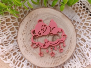 Miś na chmurce pastelowa pleksi - wybór koloru  WL74