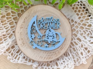 Słonik na księżycu pastelowa pleksi - wybór koloru  WL77