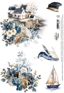 Ocean blue AA-OB-RP-01 Rice paper / papier ryżowy