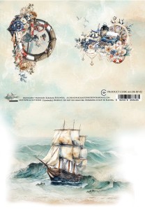 Ocean blue AA-OB-RP-02 Rice paper / papier ryżowy