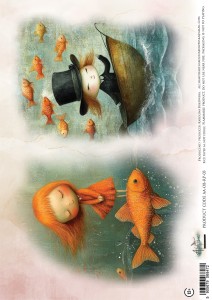 Ocean blue AA-OB-RP-03 Rice paper / papier ryżowy