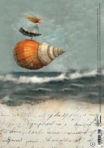 Ocean blue AA-OB-RP-05 Rice paper / papier ryżowy