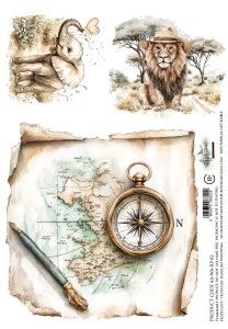 Wild adventures AA-WA-RP-02 Arkusz A4 PAPIER RYŻOWY