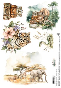 Wild adventures AA-WA-RP-03 Arkusz A4 PAPIER RYŻOWY